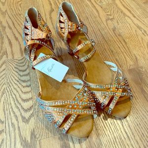 Latin/rhythm ballroom dance shoes